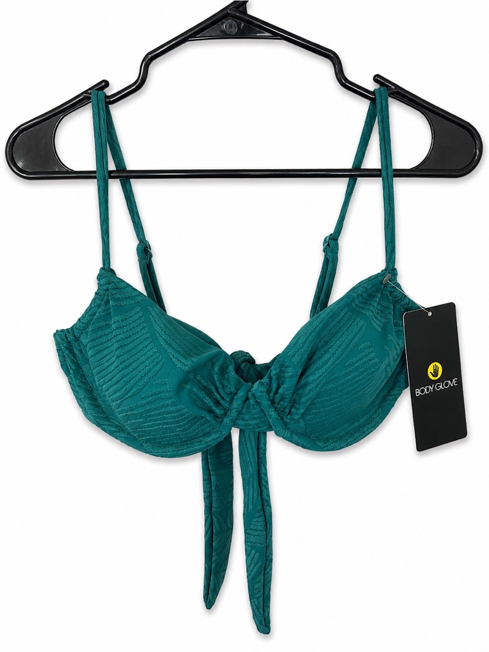 Body Glove Emerald Teal Tie-Front Bikini Top